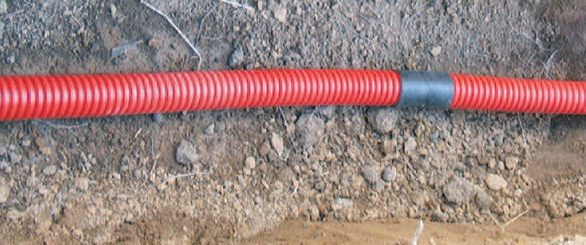 ПНД труба для прокладки кабеля в земле